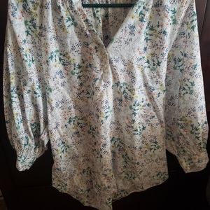 Floral print top (worn once)